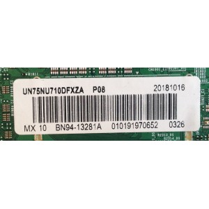 MAIN / SAMSUNG / BN94-13281A / BN41-02635B / BN97-14779E / PANEL CY-NN075FGLV1H / MODELO UN75NU710DFXZA  FA02 
