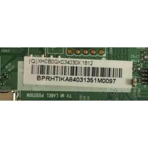 MAIN / VIZIO / 756TXHCB0QK034 / 715G9182-M0D-B00-005T / (Q)XHCB0QK034020X / PANEL TPT430U3 -QVN03.U REV.S0B0J / MODELOS E43-F1 LTMWWTMU / E43-F1 LTTWWTKU