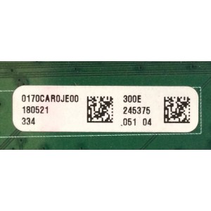 MAIN PARA TV VIZIO / NUMERO DE PARTE 0170CAR0JE0 / 1P-017C500-4011 / 1P-017CC00-4011 / A8388112A / 0170CAR0JE00 300 / PANEL SD600DUA-1 / MODELO D60-F3 / D60-F3 LFTRXBKU