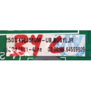 MAIN / LG / EBT64559809 / EAX67267404(1.1) / EAX67267405 (1.0) / PANEL LC490DUE (FJ)(A1) / MODELO 49LJ510M-UB.BUSYLJR