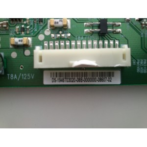 BACKLIGHT INVERSOR 1946T03020 / AUO 19.46T03.020 / V291-502HF / MODELO APEX LD4688