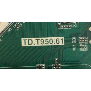 MAIN / TOSHIBA / H18062224 / TD.T950.61 / K430WDRC-UD300 / PANEL K430WDRB / MODELO 43LF421U19