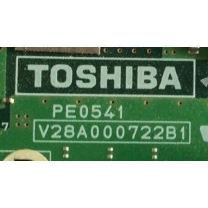 MAIN / TOSHIBA / 75012468 / V28A000722B1 / PE0541B / PANEL LTA460HE01 / MODELO 46XV540U