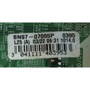 MAIN / SAMSUNG BN94-07510A / BN97-07055P / BN41-02100A / E88441 / PANEL CY-DF390BGAV1H / MODELO UN39FH5005FXZP