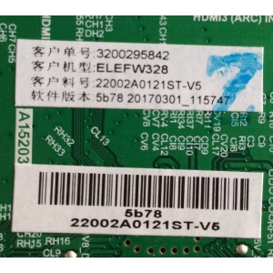 MAIN / FUENTE / (COMBO) / ELEMENT / H17020342 / TP.3393T.PB758 / 22002A0121ST-V5 / 3200295842 / PANEL BOEI320WX1-01 / 