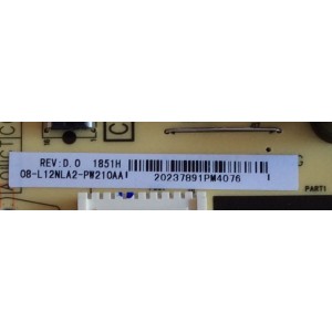 FUENTE DE PODER PARA TV TCL NUMERO DE PARTE 08-L12NLA2-PW210AA / CCP-508 / E56334 / 291604 / PANEL LVU430NDEL  / 40S325 / 40S330 / 43S421 / 43S425 / 43S423 / 40S325LAAA / 43S421LEAA / 40S325LACA / 43S421TEAA