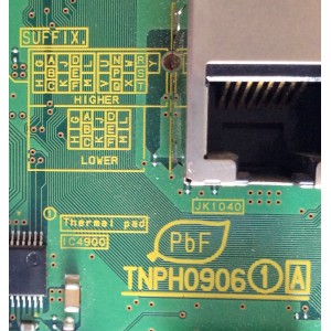 MAIN / PANASONIC / TXN/A1NAUUS / TNPH0906AC / TNPH0906 / PANEL VVX37F101G00 / MODELO TC-L37E3 / ( NOTA IMPORTANTE FAVOR DE CHECAR SUFFIX )