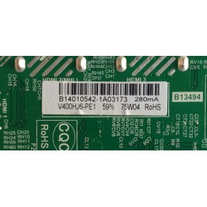 MAIN / FUENTE / (COMBO) / WESTINGHOUSE / B14010542 / TP.MS3393.PB851 / PANEL V400HJ6-PE1 / MODELO DWM40F1Y1