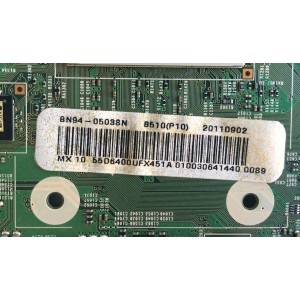 MAIN / SAMSUNG / BN94-05038N / BN41-01683C / BN97-06022F / PANEL LTJ550HW01-C / MODELO UN55D6450UFXZA H301 / PARTES SUSTITUTAS BN94-04357J / BN94-04359U / BN94-04359V / BN94-04359W / BN94-05038U / BN94-05038R / BN94-05038Y