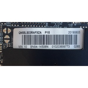 MAIN / SAMSUNG / BN94-14506N / BN97-15892G / PANEL CY-QR055FGLV1H / MODELO QN55LS03RAFXZA FA01
