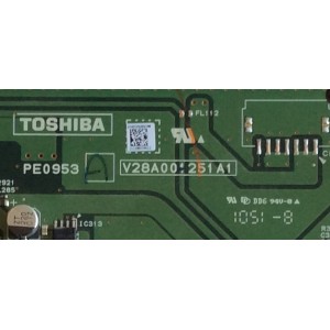 MAIN / TOSHIBA / 75022781 / V28A001251A1 / PE0953A / PANEL T546HF01 V.0 XXXXG / MODELOS 46SL417U / 42SL417U / 55SL417U