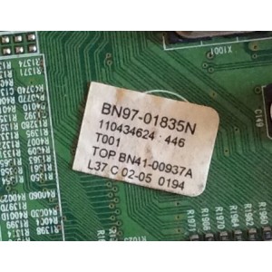 MAIN / SAMSUNG / BN94-01518N / BN97-01835N / BN41-00937A / PANEL LTA400HT-L06 / MODELOS LNT4065FX/XAA / LNT4065FX/XAC SX08 / LNT4065FX/XAC SX07