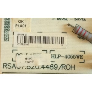 FUENTE DE PODER / HITACHI / 154474 / RSAG7.820.4489/ROH / PANEL LTA480HQ01-C01 / MODELO LE48W806