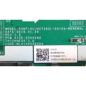 MAIN FUENTE (COMBO) SAMSUNG / BN96-49475A / BN9649475A / KANT-SU / ML41A050500A / PANEL´S CY-NN050HGNVJH / CY-NN050HGNV6H / MODELO UN50NU6950FXZA / UN50NU7090FXZX DA01