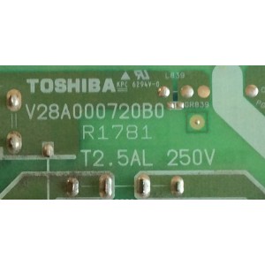 FUENTE DE PODER TOSHIBA / 75010942 / V28A000718C1 / PE0546A / V28A000718B1 / MODELOS 42RV530U / 42RV535U / 42XV54U