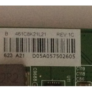 MAIN TOSHIBA / 461C8K21L21 / 431C8K21L21 / SBB55T VTV-L55730 REV:1 / PANEL K550WDR1 / MODELO 55L621U