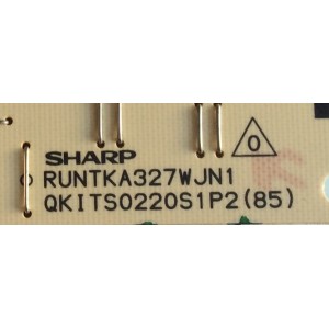 BACKLIGHT INVERTER SHARP / RUNTKA327WJN1 / QKITS0220S1P2(85) / PANEL LK520D3LZ50R / MODELO LC-52D64U