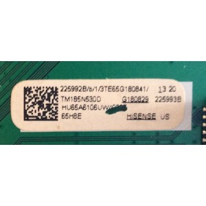 MAIN HISENSE / 225992B / RSAG7.820.7921/ROH / 225993B / HU65A6106UW PANEL HD650S1U51-TAL3\S0\GM\ROH / MODELO 