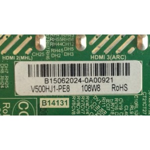 MAIN FUENTE (COMBO) POLAROID / 50GSR3000FA  / TP.MS3393.PC821 / B15062024 / PANEL V500HJ1-PE8 / MODELO 50GSR3000FA
