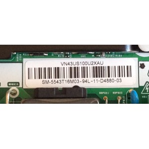 MAIN FUENTE (COMBO) SAMSUNG / BN81-17392A / VN43US100U2XAU / 5543T16M03 / PANEL T430QVN03.6 / MODELO UN43NU6950FXZA AA02