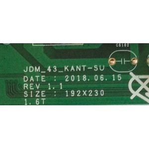 MAIN FUENTE (COMBO) SAMSUNG / BN81-17392A / VN43US100U2XAU / 5543T16M03 / PANEL T430QVN03.6 / MODELO UN43NU6950FXZA AA02