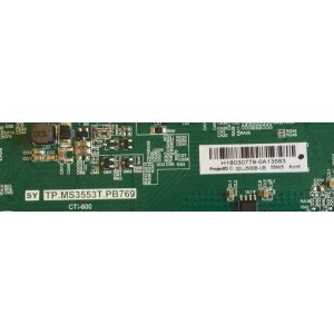 MAIN FUENTE (COMBO) LG / H18030779 / TP.MS3553T.PB769 / 3200450396 / PANEL BOEI320WX1-01 / MODELO 32LJ500B-UB.CUSGLH