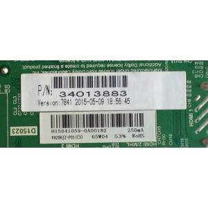 MAIN FUENTE (COMBO) WESTINGHOUSE / 34013883 / TP.MS3393.PB851 / H15041059 / PANEL V420HJ2-P01(C3) / MODELO DWM42F2G1