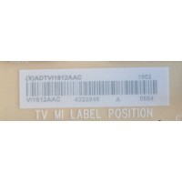 FUENTE DE PODER VIZIO / ADTVI1812AAC / 715G9165-P02-001-003M / (X)ADTVI1812AAC / MODELO E43-F1