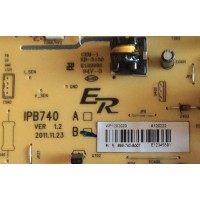 FUENTE DE PODER BACKLIGHT RCA / RE46DZ2007 / IPB740 / WP1202020 / 899-740-B007 / PANEL LC420WUE-(SC)(V1) / MODELO 42LA45RQ