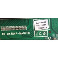 MAIN INSIGNIA / DAF7500988 / 40-UX38NA-MG2HG / T8-UX38004-MA3 / V8-UX38001-LFV202(C2) / PANEL LSC400HN02-G02 / MODELO NS-40DR420NA16