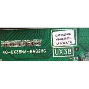 MAIN INSIGNIA / DAF7500988 / 40-UX38NA-MG2HG / T8-UX38004-MA3 / V8-UX38001-LFV202(C2) / PANEL LSC400HN02-G02 / MODELO NS-40DR420NA16