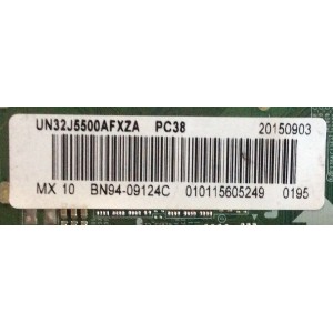 MAIN PARA TV SAMSUNG / NUMERO DE PATTR BN94-09124C / BN41-02353B / BN97-09282A / PARTES SUSTITUTAS BN94-11156C / BN94-11159V / BN94-10759G / PANEL CY-GJ032BGLV7H / MODELO UN32J5500 / UN32J5500AFXZA UU18