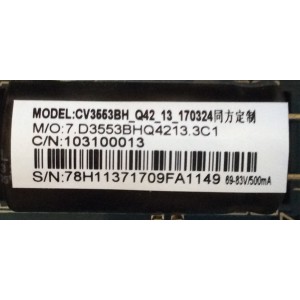 MAIN / FUENTE (COMBO) / ELEMENT E17120-15-SY / CV3553BH-Q42 / 78H1137 / 103100013 / 7.D3553BHQ4213.3C1 / CV3553BH_Q42_13_170324 / CV3553BH_Q42_Spec_ELEMENT_E17120_4_SY / MODELO ELEFW4017BF H7FZMM