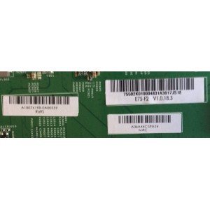 MAIN / VIZIO 75502K010004 / 748.01K01.0011 / 755.02K010.0004 / L7120-1 / A18074198 / A06A44C59A24 / PANEL LC750EQY (SK)(A1) / MODELO E75-F2 / E75-F2 LWZJWWMU
