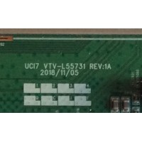 MAIN TOSHIBA  / 691V0G00310 / 631V0G00310 /  UC17 VTV-L55731 / UC17 VTV-L55731  REV:1A / PANEL K430WDRD /  MODELO 43LF711U20