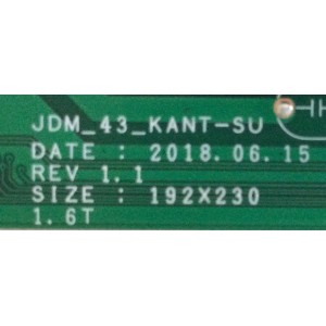 MAIN FUENTE ((COMBO)) PARA TV SAMSUNG 4K SMART TV / NUMERO DE PARTE 5543T16M02 / VN43US100U1XAU / BN81-17077A / VN43US100 / JDM_43_KANT-SU / PANEL T430QVN03.6 / DISPLAY BN96-45764A / BN9645764A / MODELOS UN43NU6900 / UN43NU6900FXZA AA04