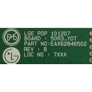 BUFFER LG / EBR69839106 / EAX62846502 / PANEL PDP50R30111  / MODELOS 50PV450-UA AUSZLHR / 50PZ550-UA / 50PZ950-UA