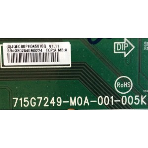MAIN / PHILIPS JQECB0PH045 / 715G7249-M0A-001-005K / E243951 / JQECB0PH045010Q / (Q)JQECB0PH045010Q / PANEL TPT550J1-DUYSHA.G REV:S1B / MODELO BDL5530QL / BDL5530QL/00 