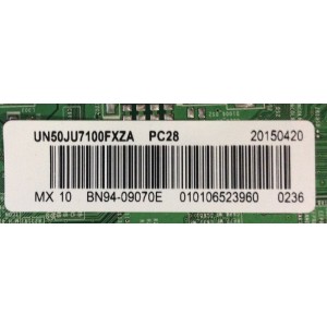 MAIN SAMSUNG / BN94-09070E / BN97-09342A / BN41-02356B / PANEL CY-GJ050FLNV1V / MODELO UN55JU7100FXZA IS01 / PARTES SUSTITUTAS BN94-09972E / BN94-08211B / BN94-09988E