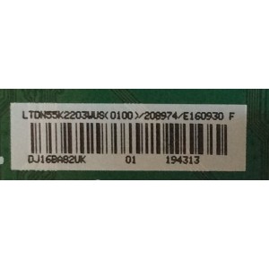 MAIN HISENSE / 208974 / RSAG7.820.6841/ROH / 194313 / LTDN55K2203WUS / PANEL HD550DF-B52(020)\S8\GM\ROH / MODELO 55H5C