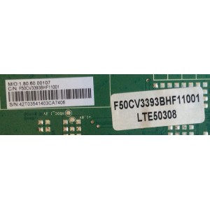 MAIN WESTINGHOUSE / 42T0354 / CV3393BH-F-11 / F50CV3393BHF11001 / LTE50308 / PANEL D500D3-GG55-COX / MODELO DWM50F3G1 TW-77521-A050D