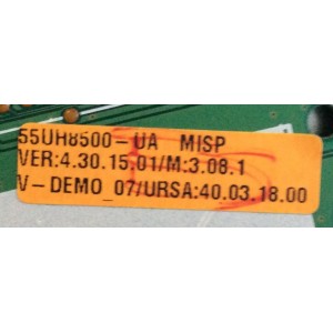 MAIN LG / EBT64223302 / EAX66773705(1.0) / 63651001 / 82274201 / PANEL LC550EQH(DJ)(F1) / MODELO 55UH8500-UA.AUSWLJR