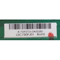 TARJETA INTERFACE RCA / A17093733 / PL.MS6M60.3 / LSC750FJ01 / 8142150000016 / PANEL CN750NC772 / MODELO RTU7575-B