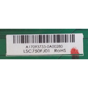 TARJETA INTERFACE RCA / A17093733 / PL.MS6M60.3 / LSC750FJ01 / 8142150000016 / PANEL CN750NC772 / MODELO RTU7575-B