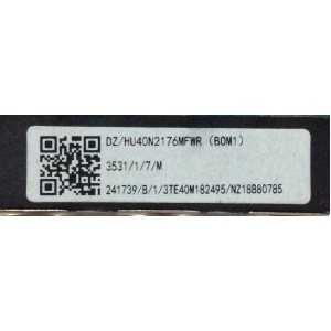MAIN FUENTE (COMBO) SHARP / 241739 / RSAG7.820.8317/ROH / HU40N2176MFWR (BOM1) / PANEL JHD400N2F31-TXL1QL\BBY\S0\FM\ROH / MODELO LC-40LB601U