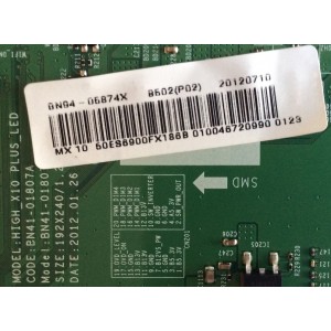 MAIN SAMSUNG / BN94-05874X / BN97-06807H / BN41-01807A / PANEL'S SE500CSA-B2 / SE500CSA-BE / MODELO UN50ES6900FXZA AD01 / ((NOTA IMPORTANTE  AUSENTE UN HDMI ))