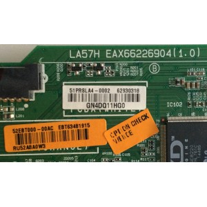 MAIN LG / EBT63481915 / EAX66226904(1.0) / 62930318 / PANEL LC490DUE(MG)(A6) / MODELO 49LF5500-UA.AUSYLJR
