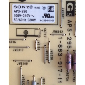 FUENTE DE PODER SONY / 1-474-308-11 / 1-883-917-11 / APS-295 / APS-296 (ID) / PANEL FQLF460DT01 / MODELO XBR-46HX929