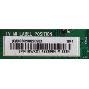 MAIN VIZIO / 756TXICB02K029 / 715G9788-M01-B00-005Y / (X)XICB02K029020X / BPRH8WKX1 / PANEL TPT650J1-QUBN90.K REV:98P0B / MODELO D65-F1 LTMUWSLU