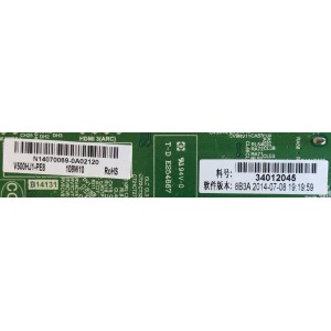 MAIN FUENTE (COMBO) ELEMENT / 34012045 / 34012368 / TP.MS3393.PC821 / PANEL V500HJ1-PE8 Rev.C1 / MODELOS ELEFW504 / ELEFW504A